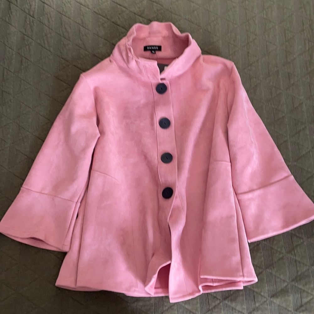 Damee pink poncho jacket, brand new with tags